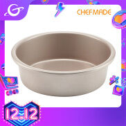 CHEFMADE Khuôn thiếc chống dính hình tròn màu vàng rượu champagne có kích