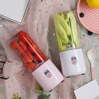 ☸﹍ 500ml Portable Electric Juicer Cup Kitchen Office Rechargeable Mini Blender Food Processor USB Mixer Small Cooking Appliances