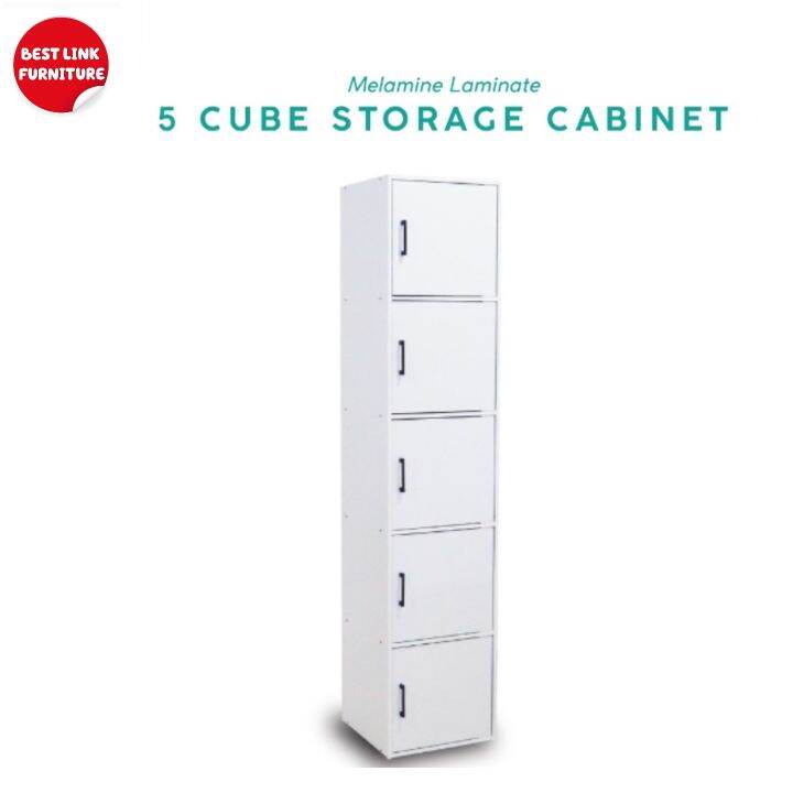 5 Cube Storage Display Shelf Organiser Unit White Lazada Singapore