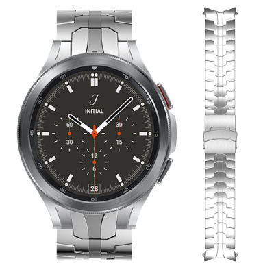 2022No ช่องว่างสายสำหรับ Samsung Galaxy นาฬิกา4คลาสสิก46มิลลิเมตร42มิลลิเมตรวงสร้อยข้อมือสำหรับ Watch4 44มิลลิเมตร40มิลลิเมตรโลหะสแตนเลส Watch Bands