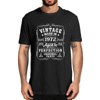 100 Cotton Vintage Made In 1972 Vintage 50th Birthday Decorations Mens Novelty T-Shirt Women Casual Streetwear Soft Tee