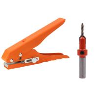 Edge Banding Punching Pliers Punching Tool Heavy Duty Hole Punching Hand Tool Countersink Drill Bit Screw Hole Hat Woodworking Tool Masking Pliers 3x8MM