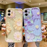 ▤ Luxury Flower 3D Love Heart Frame Phone Case For iPhone 12 11 Pro Max Mini XR X XS Max 6 6S 7 8 Plus Soft Silicone Back Cover