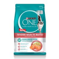 ด่วนโปร ส่งฟรี Purina One Tender Select Salmon อาหารแมว1.2กก