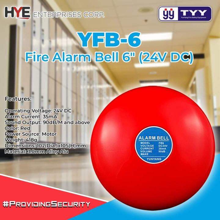 TYY Fire Alarm Bell 6" Lazada PH