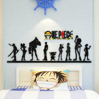 Poster Background Wall Sticker 3d Three-Dimensional Cartoon Navigation Luffy Bedroom Decorative Stickers Boys Dormitory Stickers