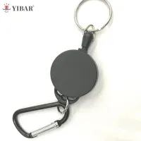 Hot 1PC Creative Stretchable Buckle Key Chain Ring Anti lost Security Wire Rope Outdoor Carabiner Retractable Keychain Tool