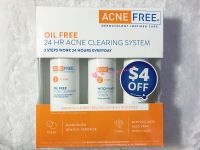 Spot U.S. AcneFree acne trilogy set facial cleanser benzoyl peroxide acid