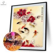 Tranh Thêu Chữ Thập Đính Đá Tự Làm