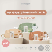 Trọn Bộ Dụng Cụ Ăn Dặm mugu Cho Bé Chuẩn Công Nghệ Úc Cao Cấp