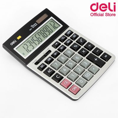 Deli 1672 Calculator 12-digit เครื่องคิดเลขแบบตั้งโต๊ะ 12 หลัก สินค้ารับประกันนาน 3 ปี!!! เครื่องคิดเลข อุปกรณ์สำนักงาน บริการเก็บเงินปลายทาง