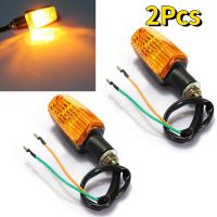 1 Pair Motorcycle Flasher Turn Signal Lamp DC 12V Motorbike Indicator Light Amber Blinker Bulb Universal