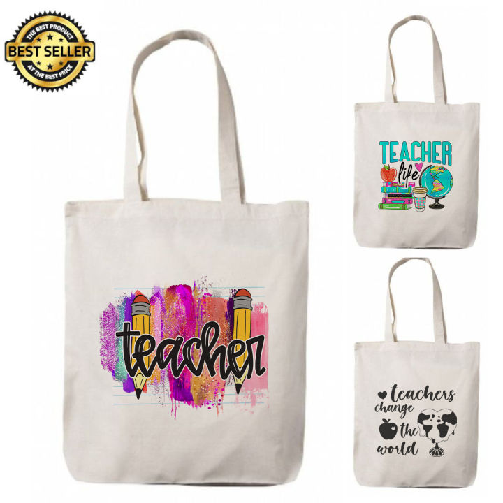 Tote Bag Katsa Teacher's Day Canvas High Quality Bag for Teacher Maam ...