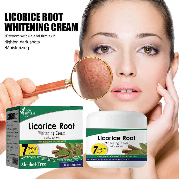 Licorice Root Skin Whiten Cream Wrinkles Removal Reduce Dark Spots Skin
