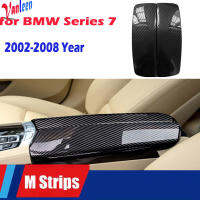 คาร์บอนไฟเบอร์ Car Center Armrest กล่องฝาครอบป้องกันที่นั่ง Arm Rest กล่องสำหรับ Bmw Series 7 E66 E67 E68 2002-2008