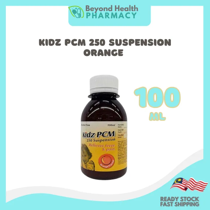 UBAT DEMAM KIDZ PCM SUSPENSION PERISA ORANGE 100ML & 60ML  Lazada