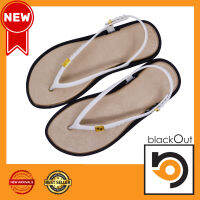 ? BlackOut Flipper Cushion Slingback ? รองเท้าแตะ แตะรัดส้น พื้นขาว(หูขาว)