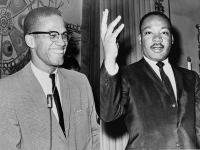 ภาพถ่าย Martinlutherkingandmalcolmx ภาพชาวอเมริกันแอฟริกัน