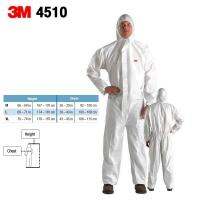 3M 4510 Coverall ชุดป้องกันสารติดเชื้อ (Infective Agent) EN 14126 Disposable Work Wears Coverall