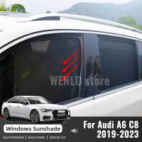 【CW】 A6 C8 Sedan 2019-2023 Side Window Car Sunshade Front Rear Windshield Cover Curtains Shield Accessories