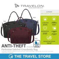 TRAVELON Anti-Theft Parkview Satchel Crossbody Bag (43409) กระเป๋าถือ กระเป๋าสะพายข้าง