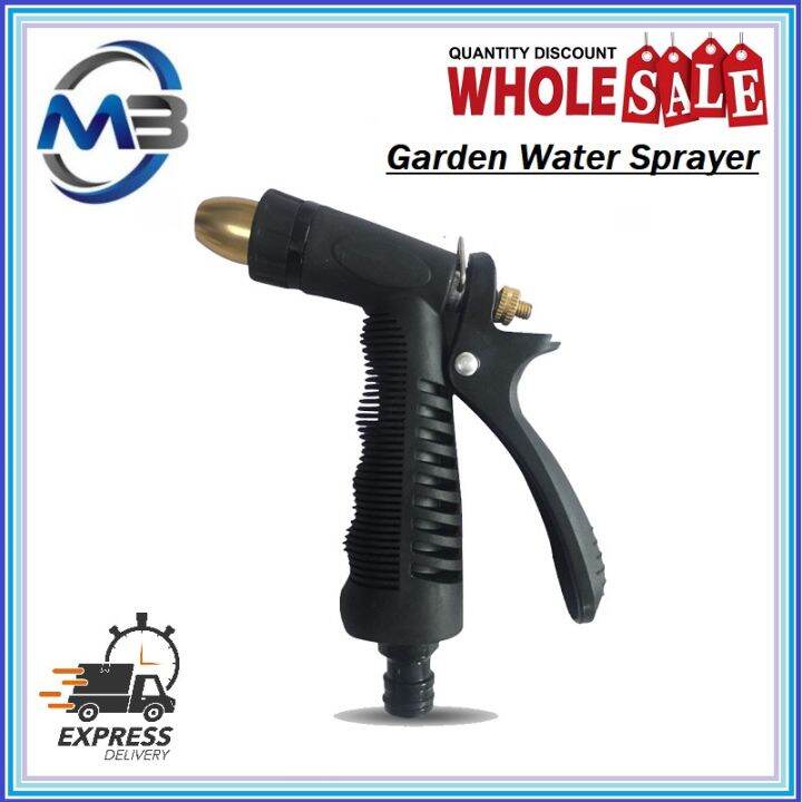 Garden water sprayer gun with brass nozzle Lazada