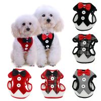 【YF】 Puppy Cat Harness and Leash Set Breathable Pet Vest For Small Dogs Rabbits Mesh Dress Bow Chest Belt Collar Chihuahua