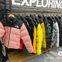 ♝Kswagen NF NORTH FACE ด้านเหนือของ1996ชายและหญิงเสื้อขนเป็ดโลโก้ยอดนิยมไฮสตรีทพร้อมแจ็คเก็ตชุดสีเงินหนากันน้ำกันลม