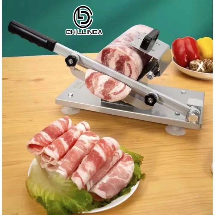 ด่วน! โปรส่งฟรี! เครื่องสไลดหมู เครื่องสไลด์เนื้อวัวเครื่องตัดผัก