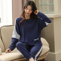 5XL Pajama Set Women Long Sleeve Top Cartoon Long Pants Pajamas Set Soft Sleepwear Female Pyjama Set Autumn Spring Home Wear