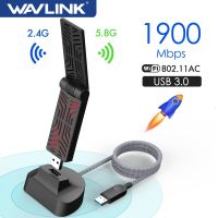 Wavlink AX1800/AC1900 Dual Band USB 3.0 WiFi Adapter 5Ghz WiFi 6 (802.11ax) Wireless Network Card High Gain Antenna USB Adapter  USB Network Adapters