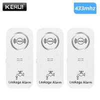 【LZ】✴▫™  Kerui 433mhz vazamento alarme detector de água gotejamento alerta com 90db alta segurança em casa sensor excesso para cozinha banheiro