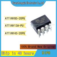 ATTINY85-20PU ATTINY13A-PU ATTINY45-20PU MCU Chip DIP8 ไมโครคอนโทรลเลอร์วงจรรวม 100% แบรนด์ใหม่เดิม