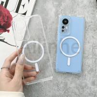 เคสกันกระแทกสำหรับ Xiaomi Mi รุ่น12 11 Pro 11 12S แข็งแบบใสการดูดด้วยแม่เหล็กหรูหราเป็นพิเศษสำหรับเคสชาร์จแบบไร้สาย