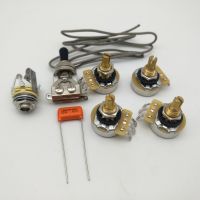 HR-Guitar Parts Potentiometer CTS 500K Copper shaft Wiring Kit CDE .047 200V Orange Drop Cap For LP Guitar