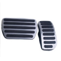 3pcs Aluminium Non Slip Foot Rest Fuel Gas Brake Pedal Cover For Volvo S60 V60 XC60 V70 XC70 S80 AT