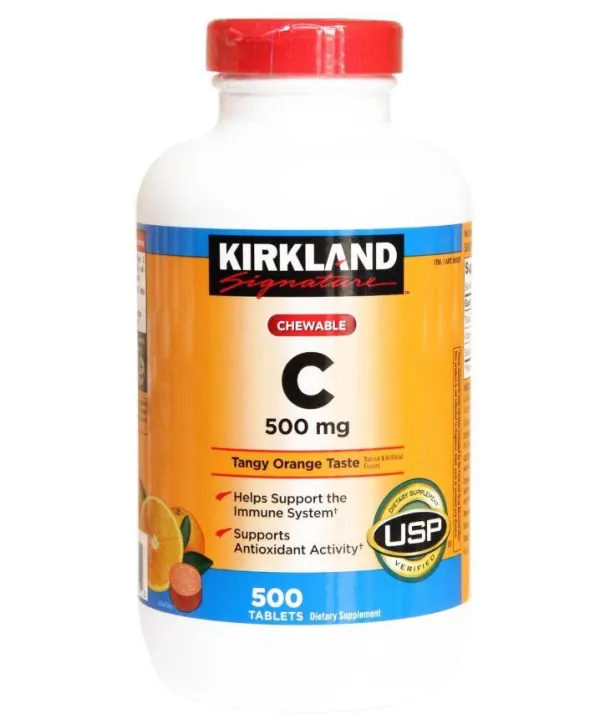 Kirkland Chewable Vitamin C 500mg, 500 Tablets Lazada PH