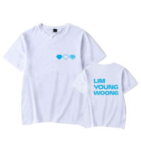 Lim Young Wong เสื้อยืดผู้หญิงผู้ชายแขนสั้น Tshirt ฤดูร้อน2022เกาหลี Wave Lin Hero แฟนช่วยหลวมรอบคอผ้าฝ้ายเสื้อยืดผู้ชาย