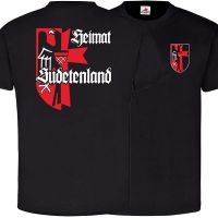 Sudetenland เสื้อยืดพิมพ์ลายแขนเสื้อโค้ทแฟชั่นแขน Emblem Elang เสื้อยืดผ้าฝ้าย100% ฤดูร้อนท็อปส์ซูคอรอบใหม่ตลกขายส่ง