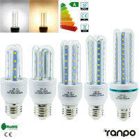 Ranpo E27 3วัตต์5วัตต์7วัตต์9วัตต์12วัตต์ LED ข้าวโพดหลอดไฟ U หลอดเรืองแสงนีออนน้ำท่วมไฟ220โวลต์240โวลต์บ้านโคมไฟ360 ° แสง