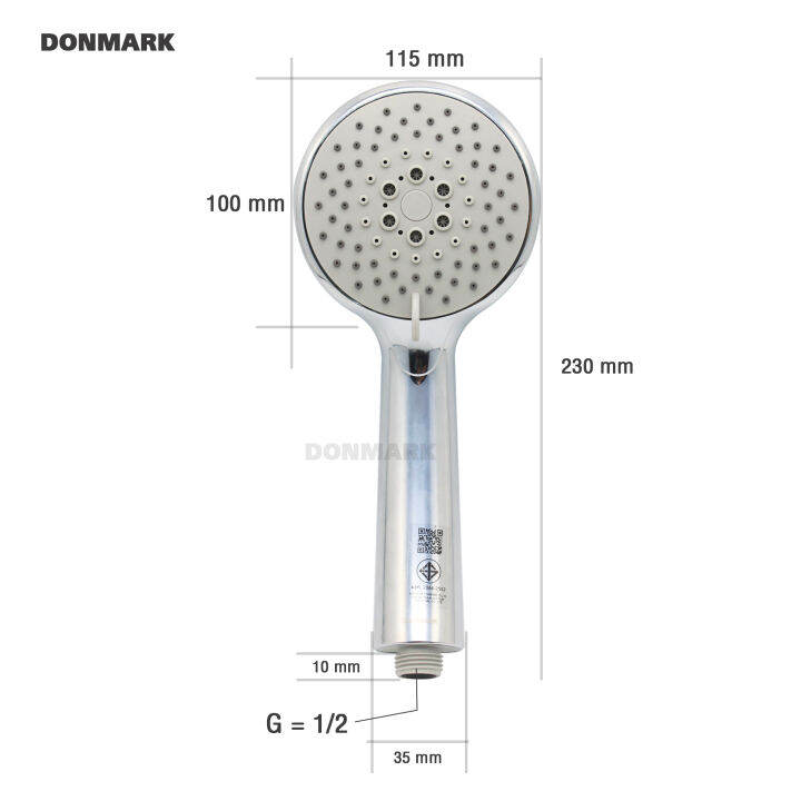 donmark-ฝักบัว-ฝักบัวอาบน้ำพร้อมสายครบชุด-ปรับระดับน้ำได้-3-ระดับ-รุ่น-sl-3305c