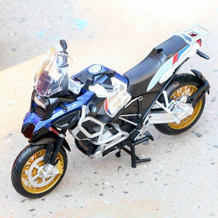 โมเดลรถจักรยานยนต์-gs-รถ-r1250-bmw-1-12-m7ของขวัญชุดของเล่นเด็กสะสมไฟรถยนต์จำลองโลหะผสมหล่อขึ้นรูปสูง