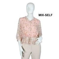 ลดพิเศษ 50% ( พร้อมส่ง )Mix-Self เสื้อลายพิมพ์ดอกไม้ รุ่น FB11243