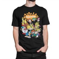 2023 New New Old School Nickelodeon Cartoons Men T-shirt Trendy all-match O neck top Valentines Day gift