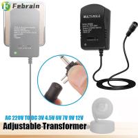 FEBRAIN ขั้วต่อแหล่งชาร์จอเนกประสงค์7ปลั๊กตัวเมียอะแดปเตอร์ไฟ USB C ถึงปลั๊กหม้อแปลงปรับได้