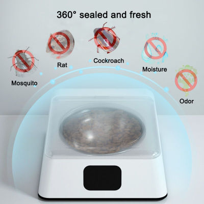 Inligent Automatic Pet Feeder bowl Auto Open Cover Smart Infrared Sensor Dog Cat Food Dispenser Anti-mouse Moisture-proof USB