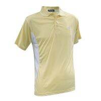 Ambros Mens Polyester Casual Sports Polo Shirt - Yellow