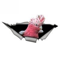 [LWF HOT]✔3D Galah Cockatoo สติกเกอร์รถสร้างสรรค์นกแก้วรูปลอกกันน้ำรถจัดแต่งทรงผมนกสติกเกอร์ Decoration15cmx6cm