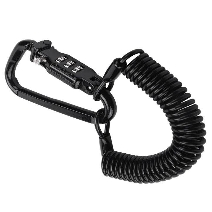 Helmet Locking Carabiner AntiTheft Bike Motorcycle Helmet Lock with