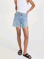 Women High Waist Offset Design Denim Shorts Summer Ladies Solid Color Irregular Short Jeans Pants